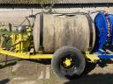 Custom 1000 L trailed sprayer - 3 cylinder Rapitox pump, axial fan - 360 000 Ft