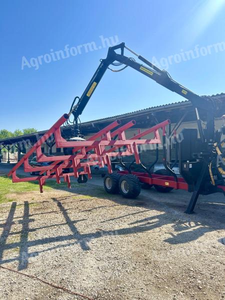 More Maskiner SF12 trailer and 7 m crane