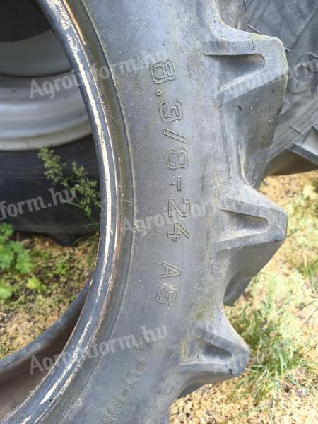 8, 3/8x24 tractor rubber