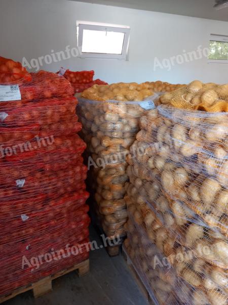 Potatoes, onions, carrots
