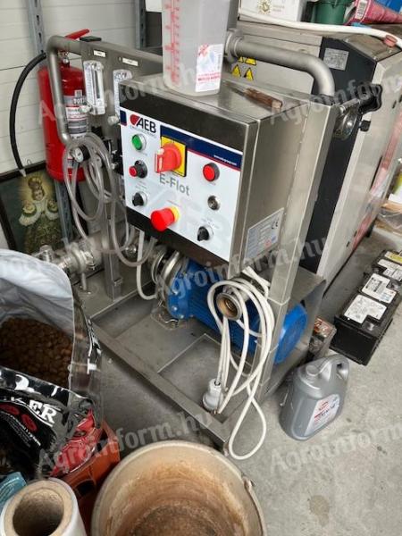Used wine-making equipment, containers