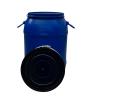 70-litre plastic drums with removable lid for food