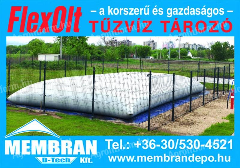 FlexOlt closed, flexible firewater tank