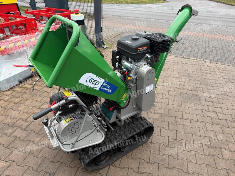 NEW GEO self-propelled rubber belt branch crusher