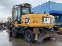 Caterpillar M313D rubber wheel excavator