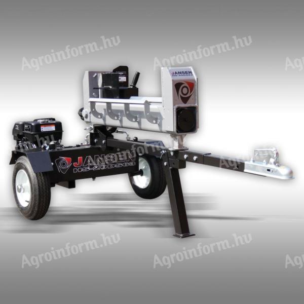 Jansen HS-20DS63 hydraulic log splitter, 20 t, horizontal, bidirectional operation