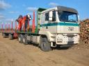 MAN TGA 6x6 crane truck (log carrier)