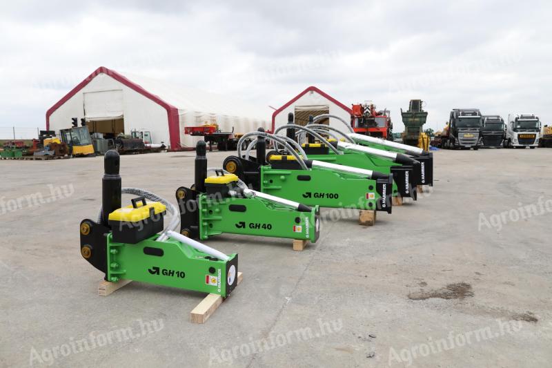 G HAMMER GH10 (model 2025) noise damped hydraulic breaker