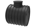 2500 l horizontal cylindrical tank with 30 cm ground cover
