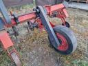 Row cultivator, 6-row, with folding fertiliser spreader