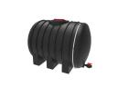 3,1 m³ - 3100 litre plastic skid mounted container with breakwater, spigot