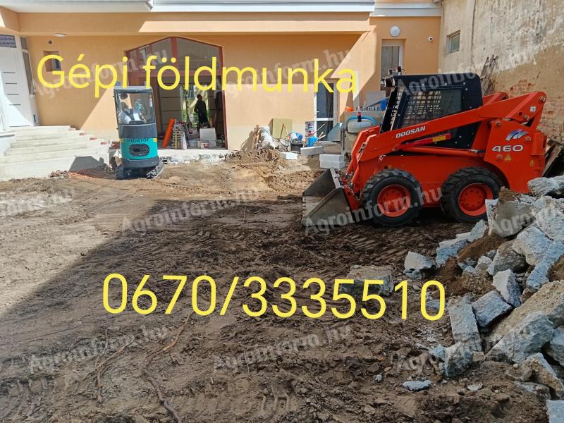 Mechanische Erdbewegung Debrecen, Bobcat, Minibagger