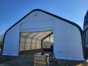 Predám skladovací stan v tvare domu s rozmermi 12,2 m × 24,4 m × 7,01 metra