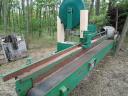 Band saw with waste return conveyor