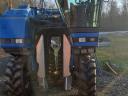 New Holland grape harvester
