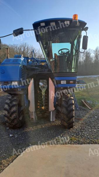 New Holland grape harvester