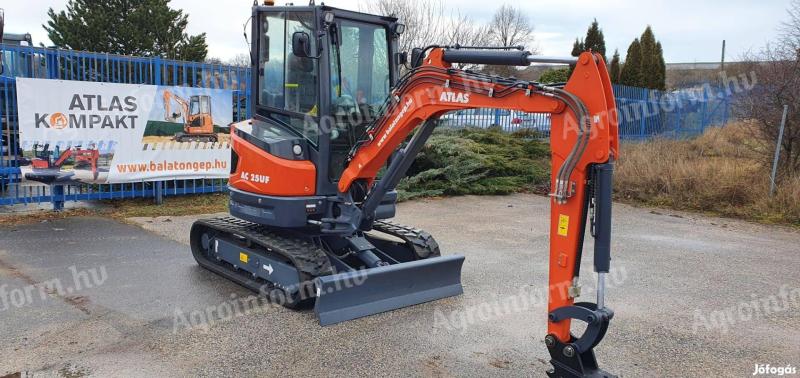ATLAS AC 25 UF midi rotary excavator with rubber spring