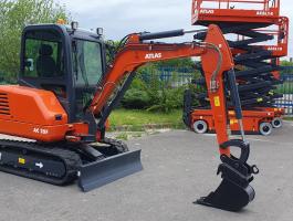 ATLAS AC 25 F gumihevederes midi forgókotró