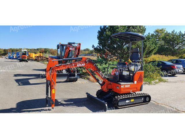 ATLAS AC 18 UF mini rotary excavator with rubber spring