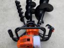 Earth drill Soil drill 73 cm³ / 6,3 HP Pit drill + 100, 200, 300 drill * Haina H-1901 *