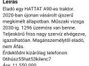 Traktor Hattat na prodej