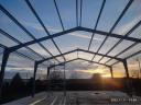 Construction of halls, steel structures, construction