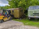 Stove, heatable, insulated lakhandi booth, container superstructure military military