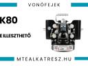 Capete de remorcare automate pentru mașini agricole D38 mm / K80 / piton fix