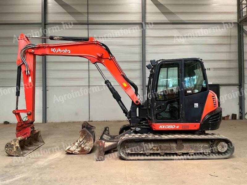 Kubota KX 080-4 / 2015 / 2.708 radnih sati / Zakup od 20%