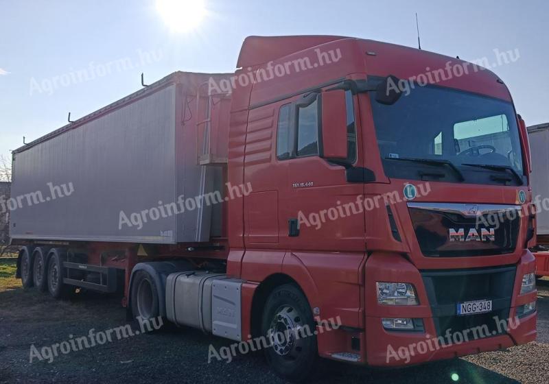 MAN TGX 18.440 + návěs na obilí (55 m³)