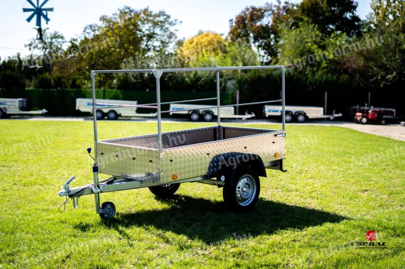 TPV nou premium 2010 cu prelată de aluminiu remorcă cu plăcuță de înmatriculare 585 000 Ft