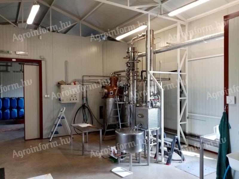 400 l jednostupňové plynové zariadenie na varenie brandy + plynový kotol