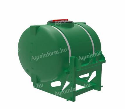UV- and chemical-resistant POLYFARM 1100 l tank with FRONT AND III-POINT FILLING
