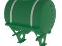 UV- and chemical-resistant POLYFARM 660 litre tank with frame on beam