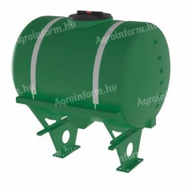 UV- and chemical-resistant POLYFARM 660 litre tank with frame on beam