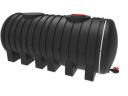 5600 litre plastic skid-mounted container with breakwater, spigot
