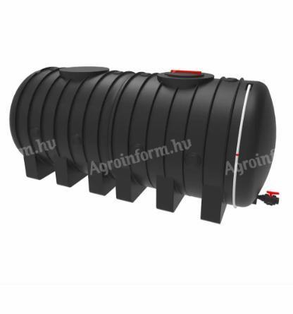 NITROSOL, 5600 litre plastic skid-steel transport container with breakwater, with spigot