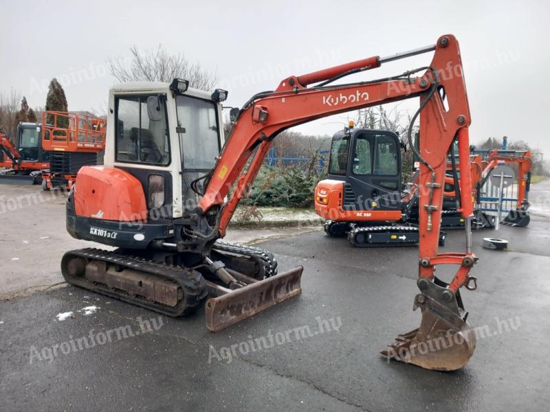 Kubota KX 101-3 rotary excavator with rubber spring