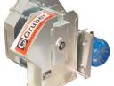 Grain handling with serrated and chain hoist