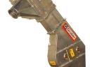 Grain handling with serrated and chain hoist