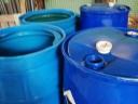 Used plastic barrels