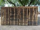 Used, heavy-duty wooden pallets