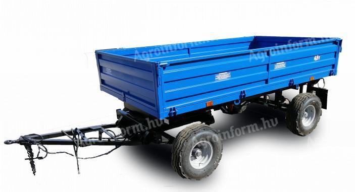 I am looking for a trailer with a capacity of at least 5t, papers and red registration