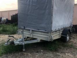 Egytengelyes utánfutó ponyvával eladó