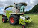 Claas Jaguar 860 walk-behind wheel loader - Claas PU 300 with pick-up adapter