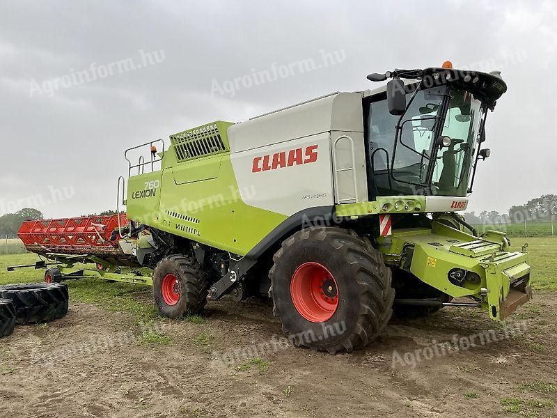 Claas LEXION 750 combine with Claas V750 AC grain table
