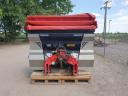 DCM M36 S suspended weighing fertiliser spreader with ISOBUS section and dose control + tractor trolley