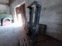 Forklift tower for tractor with bale fork