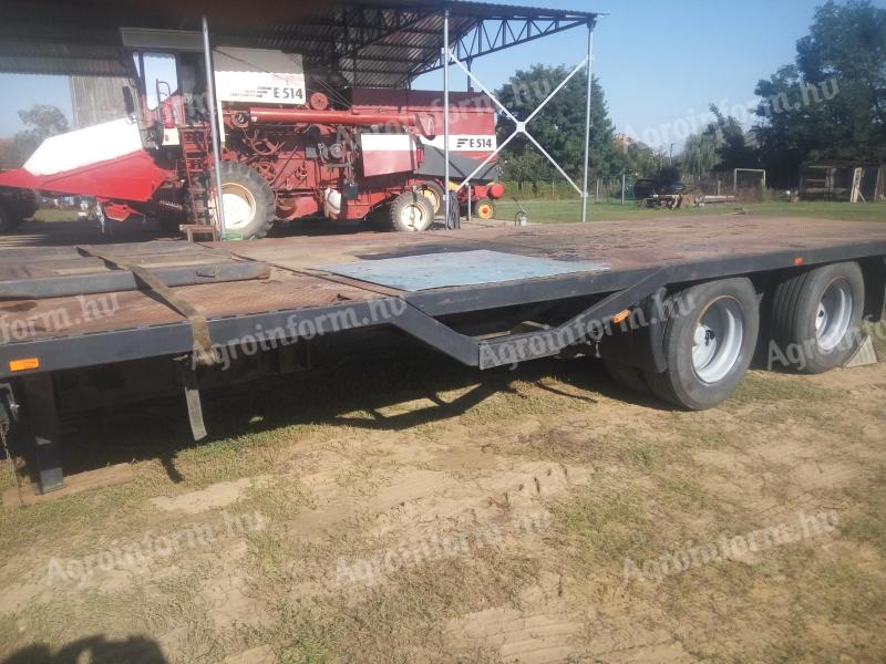 Frame structure tandem trailer