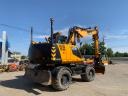 JCB JS145W Rototilt with Engcon and Leica Icon 2D Laser system, rubber wheel excavator